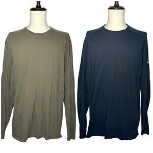 Kuhl | Men | Pair of Bravado Wildfibre Raven Olive Organic Cotton LS Tee | XXL